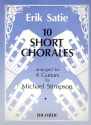 10 short Chorales for 4 guitars score and parts