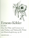 Echo op.40 fr Flte, Trompete in A (Vl, Vc) und Klavier
