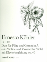 Echo op.40 fr Flte, Trompete in A (Vl, Vc) und Klavier