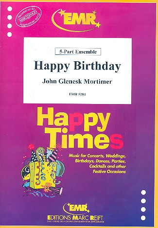Happy Birthday for brass quintet score and parts