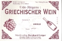 Griechischer Wein: fr Blasorchester