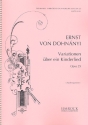 Variationen ber ein Kinderlied op.25 fr Orchester Studienpartitur