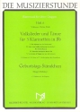 Volkslieder und Tnze fr 3 Klarinetten (Fagotte, Hrner, Altsax, Tenorhorn ad lib.)