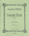 Concert Etude op.49 for trumpet and chamber orchestra for trumpet and piano