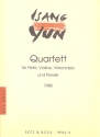 Quartett fr Flte, Violine, Violoncello und Klavier Partitur und Stimmen