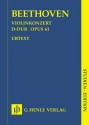 Konzert D-Dur op.61 fr Violine und Orchester Studienpartitur