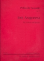 Jota de Aragonesa op.27 fr Violine und Klavier Verlagskopie