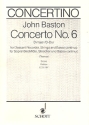 Concerto D-Dur Nr.6 für Sopranblockflöte, Streicher und Bc Partitur (Verlagskopie)