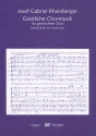 Geistliche Chormusik fr gem Chor Chorpartitur
