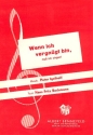 Wenn ich vergngt bin mu ich singen fr Gesang und Klavier Einzelausgabe