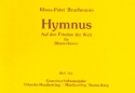 Hymnus auf den Frieden der Welt fr Blasorchester Direktion und Stimmen