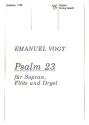 PSALM 23 FUER SOPRAN, FLOETE UND ORGEL