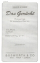 Das Gercht op.43 Heiteres Lied fr gem Chor a cappella Singpartitur