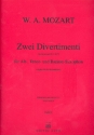 2 Divertimenti nach KV439b fr 3 Saxophone (ATB) Stimmen