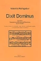 Dixit dominus op.9 fr Soli, gem Chor 2 Trompeten oder Hrner und Pauken ad lib., Partitur