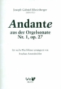 Andante aus der Orgelsonate Nr.1 op.27 fr 6 Blechblser