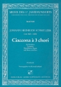 Ciaccona a 3 chori fr Streicher, Trompete, Blockflten, Fagott und Bc