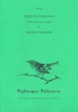 3 English Songs for 2 oboes and cor anglais score and parts