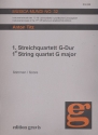 Streichquartett G-Dur Nr.1 Stimmen Stckl, Ernst, ed