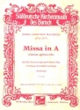 Missa A-dur fr Soli (SATB) gem Chor, 2 violinen, Kontrabass und Orgel Partitur (la)