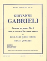 Canzona per sonare no.4 for 4-part brass choir or quartet (2trp)