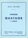 QUATUOR A CORDES NO.11 OP.232 PARTITION DE POCHE