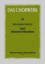5 Hohelied-Motetten fr 5-6 Stimmen Partitur