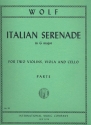 Italian Serenade G major for string quartet parts