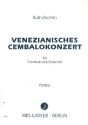 Venezianisches Cembalokonzert fr Cembalo und Streichorchester Partitur