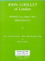 Sonate c-Moll op.1,5 fr Flte (Sopranblockflte, Blockflte), Oboe (Tenorblockflte, Flte Stimmen