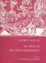 Die Sprche des Peter Bornemisza op.7 Konzert fr Sopran und Klavier (un/dt/en)