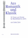 Aus Romantik und Klassik - 16 Tnze und Stcke fr 3 Blockflten (SAT) Spielpartitur