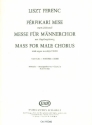 Messe fr Mnnerchor und Orgel Partitur