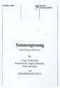 Sonnengesang nach Franz von Assisi fr Soli, Kinderchor, Flte und Orgel Partitur