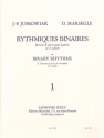 Rhythmiques binaires vol.1 recueil de pièces pour batterie en 2 cahiers