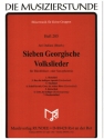 7 georgische Volkslieder fr Blechblsertrio (Saxophontrio)