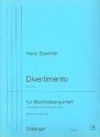 DIVERTIMENTO NR.1 OP.48 FUER HORN, 2 TROMPETEN, POSAUNE UND TUBA PARTITUR UND STIMMEN