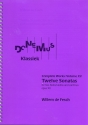 12 Sonatas op.12 for 2 flutes (violins) and Bc score and parts