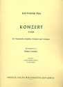 Konzert B-Dur fr Violoncello, Streicher und Bc Partitur (= Cembalo)