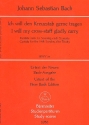 Ich will den Kreuzstab gerne tragen Kantate Nr.56 BWV56 Studienpartitur (dt)