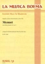 Menuet from String quartet E major op.6 for woodwind quartet (ob, clar, hrn, bsn)