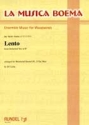 Lento from orchestral trio B flat for woodwind quartet (flute, 2 clarinets, bassoon) score and parts