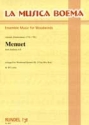 Menuet from Sinfonia E major for woodwind quintet (fl, clar, hrn, bsn) score and parts
