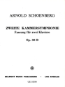 Kammersymphonie nr.2 op.38b Fassung fr 2 Klaviere (z. auff. sind 2 Exemplare erforderlich)