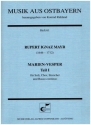 Marien-Vesper Teil 1 fr Soli, Chor, Streicher und Bc Partitur (la)