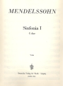 Sinfonia C-Dur Nr.1 fr Streichorchester Viola