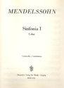 Sinfonia C-Dur Nr.1 fr Streichorchester Cello / Bass