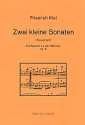 2 kleine Sonaten op.6 fr Klavier zu 4 Hnden