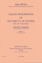 LECONS PROGRESSIVES DE LECTURE ET DE RYTHME VOL.1 CLE DE SOL ET FA 4EME