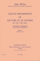 LECONS PROGRESSIVES DE LECTURE ET DE RYTHME VOL.1 CLE DE SOL ET FA 4EME